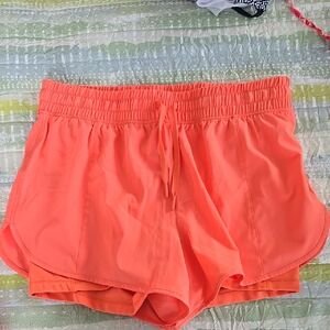 90 Degree By Reflex Coral Athletic Drawstring Shorts
